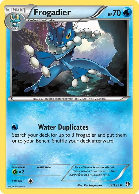 Frogadier #39/122 Pokémon card from XY - BREAKpoint