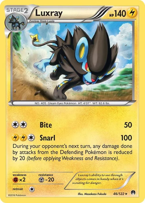Luxray #46/122 Pokémon card from XY - BREAKpoint