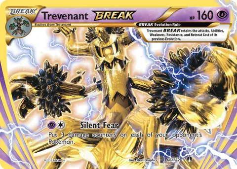 Trevenant BREAK #66/122 Holofoil Pokémon card from XY - BREAKpoint