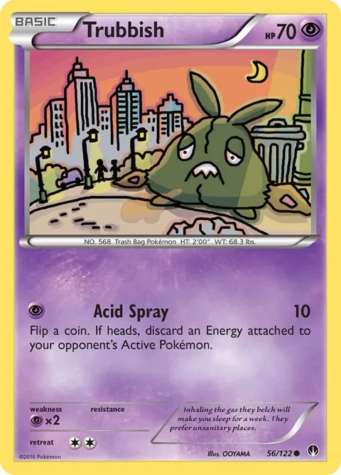 Trubbish #56/122 Pokémon card from XY - BREAKpoint