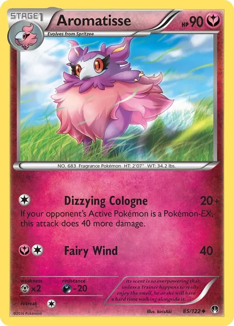 Aromatisse #85/122 Reverse Holofoil Pokémon card from XY - BREAKpoint