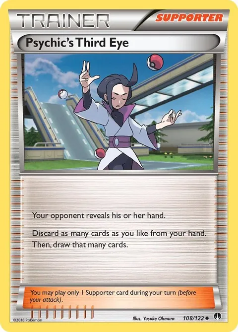 Psychic's Third Eye #108/122 Pokémon card from XY - BREAKpoint