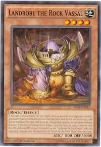 Landrobe the Rock Vassal SR01-EN012 Unlimited Yu-Gi-Oh card from Structure Deck: Emperor of Darkness