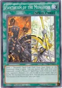 Pantheism of the Monarchs SR01-EN023 1st Edition Yu-Gi-Oh card from Structure Deck: Emperor of Darkness