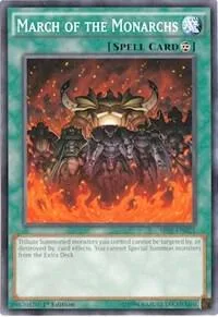 March of the Monarchs SR01-EN025 1st Edition Yu-Gi-Oh card from Structure Deck: Emperor of Darkness