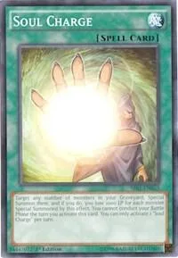 Soul Charge SR01-EN033 Unlimited Yu-Gi-Oh card from Structure Deck: Emperor of Darkness
