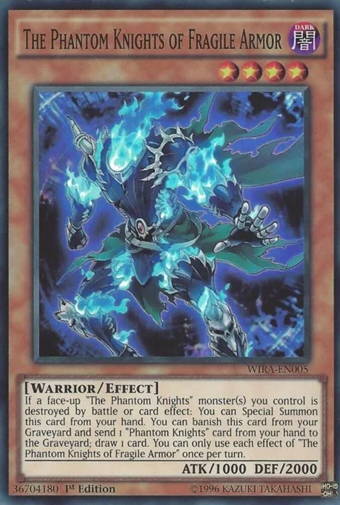 The Phantom Knights of Fragile Armor WIRA-EN005 Yu-Gi-Oh card from Wing Raiders