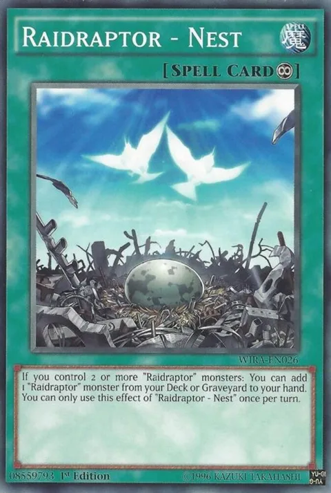 Raidraptor - Nest WIRA-EN026 Yu-Gi-Oh card from Wing Raiders