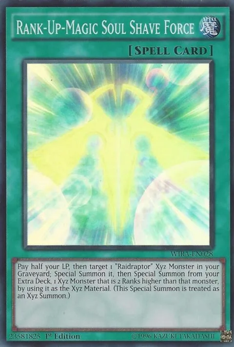 Rank-Up-Magic Soul Shave Force WIRA-EN028 Yu-Gi-Oh card from Wing Raiders