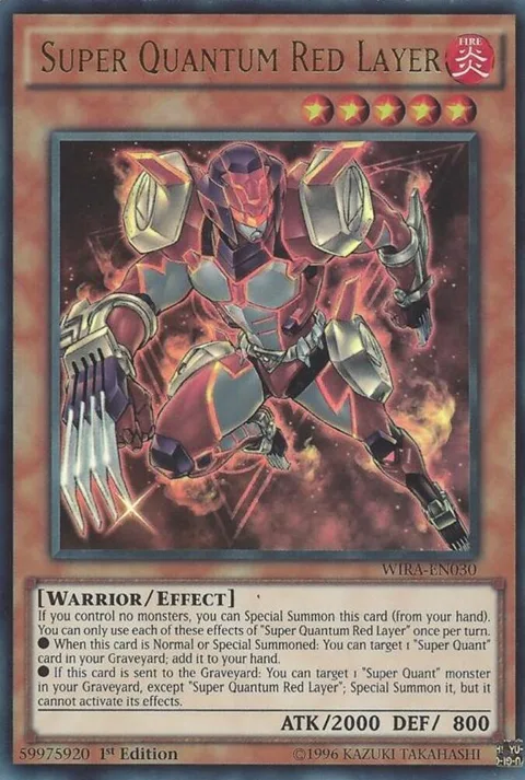 Super Quantum Red Layer WIRA-EN030 Yu-Gi-Oh card from Wing Raiders