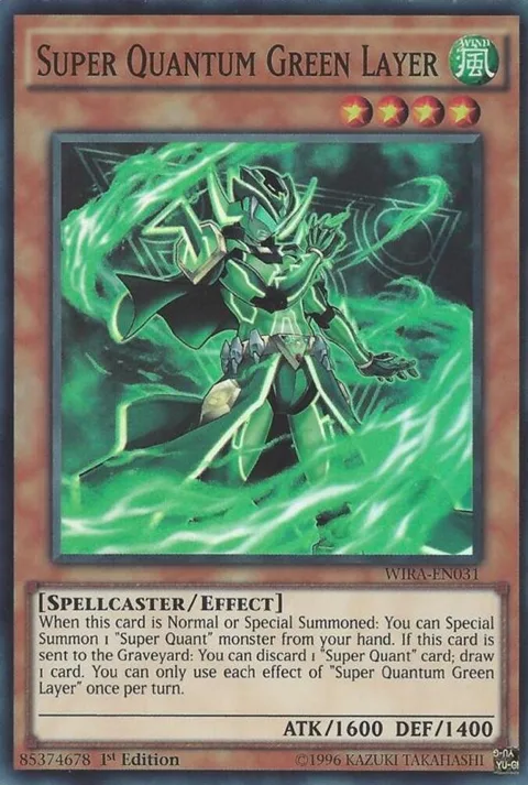 Super Quantum Green Layer WIRA-EN031 Yu-Gi-Oh card from Wing Raiders