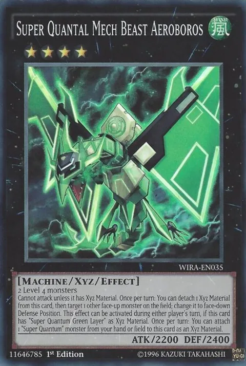 Super Quantal Mech Beast Aeroboros WIRA-EN035 Yu-Gi-Oh card from Wing Raiders