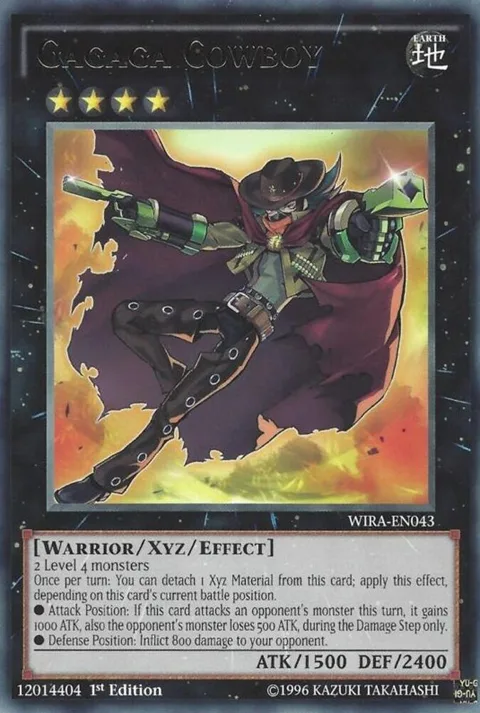 Gagaga Cowboy WIRA-EN043 Yu-Gi-Oh card from Wing Raiders