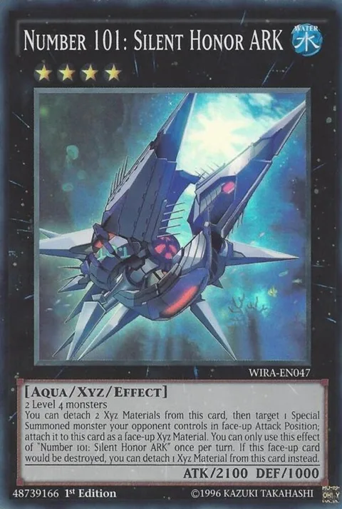 Number 101: Silent Honor ARK WIRA-EN047 Yu-Gi-Oh card from Wing Raiders