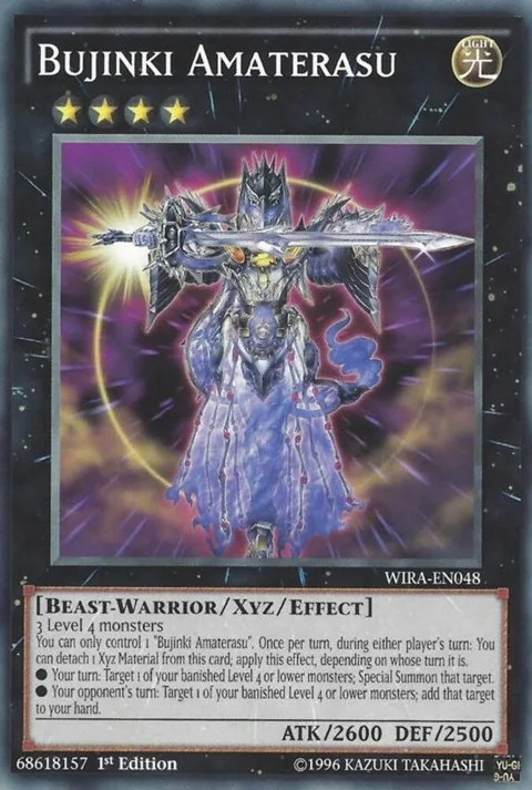 Bujinki Amaterasu WIRA-EN048 Yu-Gi-Oh card from Wing Raiders