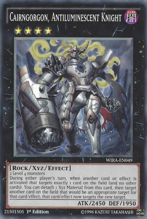 Cairngorgon, Antiluminescent Knight WIRA-EN049 Yu-Gi-Oh card from Wing Raiders