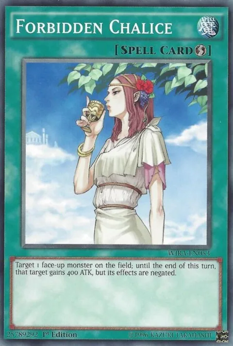 Forbidden Chalice WIRA-EN053 Yu-Gi-Oh card from Wing Raiders