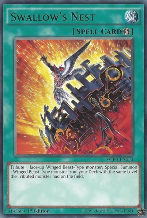 Swallow's Nest WIRA-EN054 Yu-Gi-Oh card from Wing Raiders