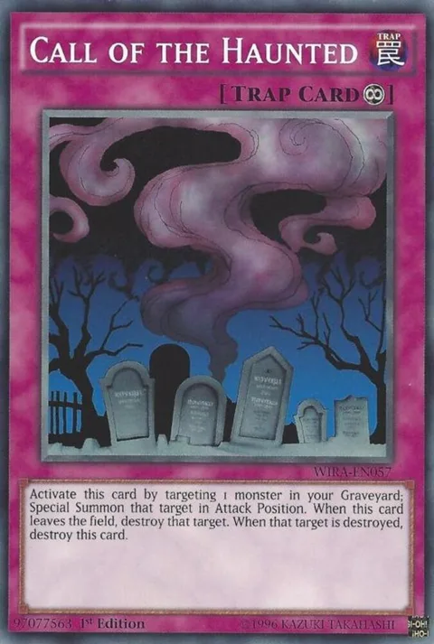 Call of the Haunted WIRA-EN057 Yu-Gi-Oh card from Wing Raiders