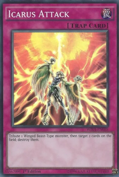 Icarus Attack WIRA-EN058 Yu-Gi-Oh card from Wing Raiders
