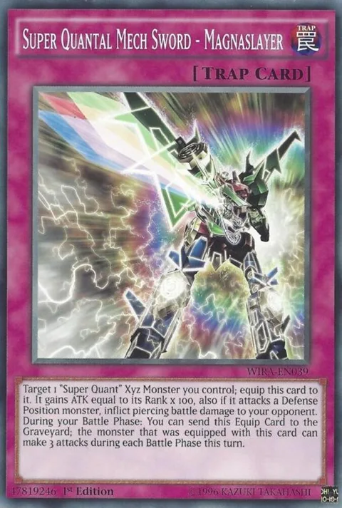 Super Quantal Mech Sword - Magnaslayer WIRA-EN039 Yu-Gi-Oh card from Wing Raiders