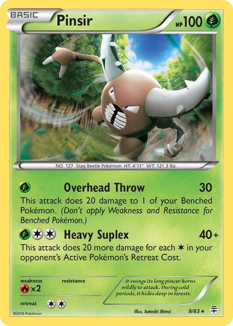 Pinsir #9/83 Pokémon card from Generations