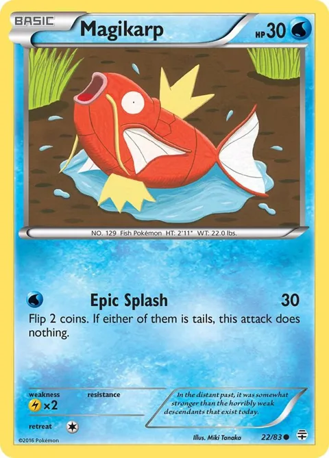Magikarp #22/83 Pokémon card from Generations