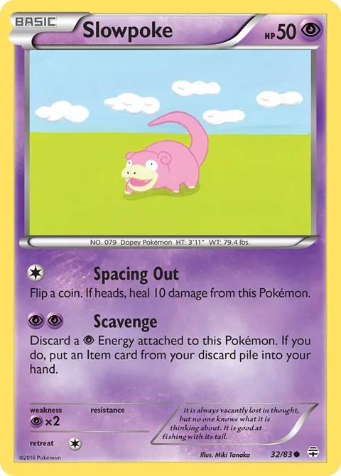 Slowpoke #32/83 Pokémon card from Generations