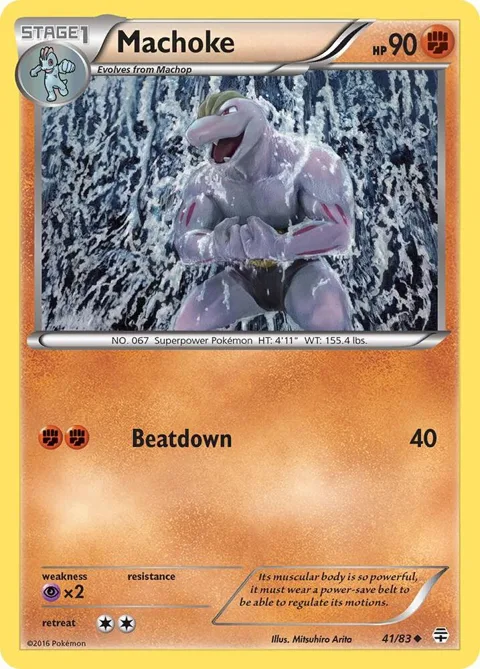 Machoke #41/83 Pokémon card from Generations