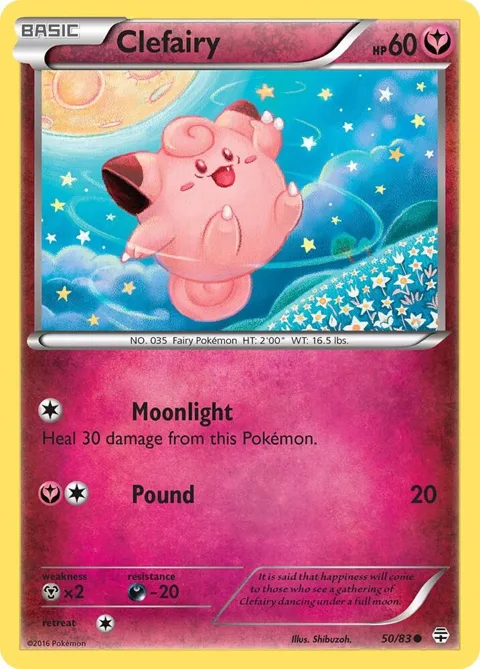 Clefairy #50/83 Pokémon card from Generations