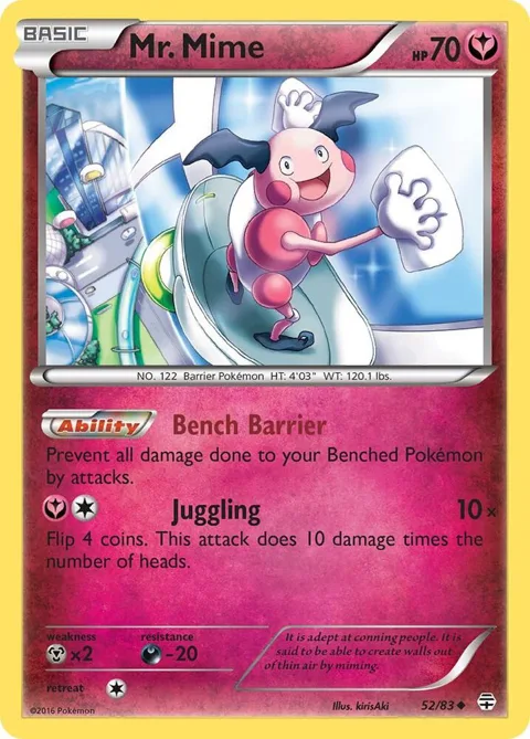 Mr. Mime #52/83 Pokémon card from Generations