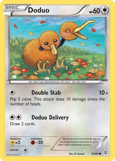 Doduo #55/83 Pokémon card from Generations