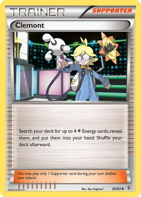 Clemont #59/83 Pokémon card from Generations