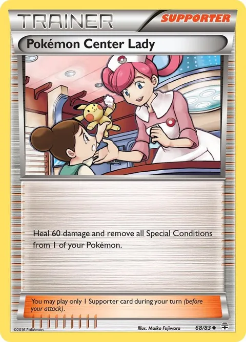 Pokemon Center Lady #68/83 Pokémon card from Generations