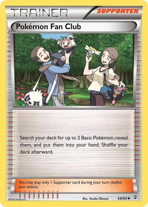 Pokemon Fan Club #69/83 Pokémon card from Generations