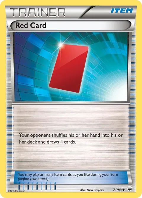 Red Card #71/83 Pokémon card from Generations