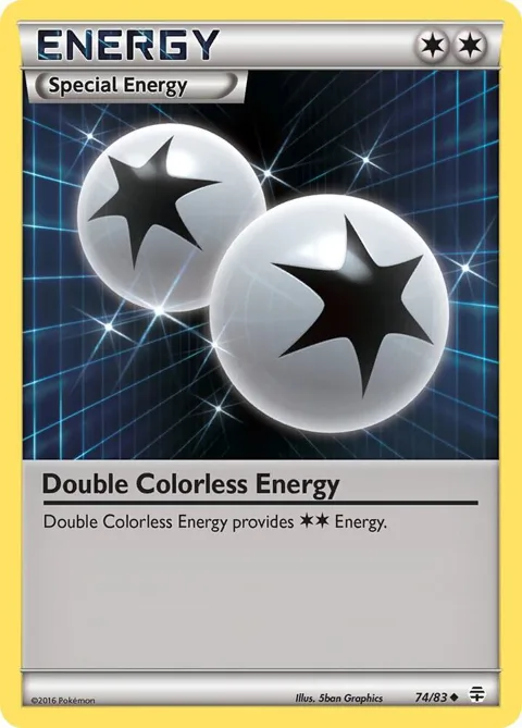 Double Colorless Energy #74/83 Pokémon card from Generations