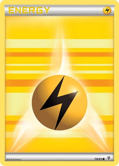 Lightning Energy #78/83 Reverse Holofoil Pokémon card from Generations