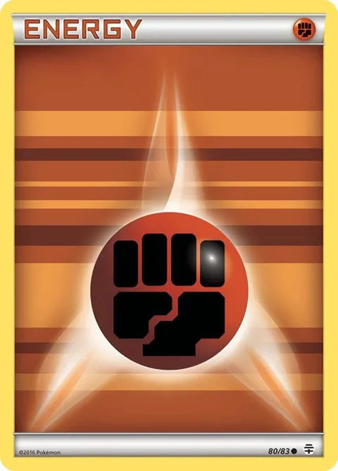Fighting Energy #80/83 Pokémon card from Generations