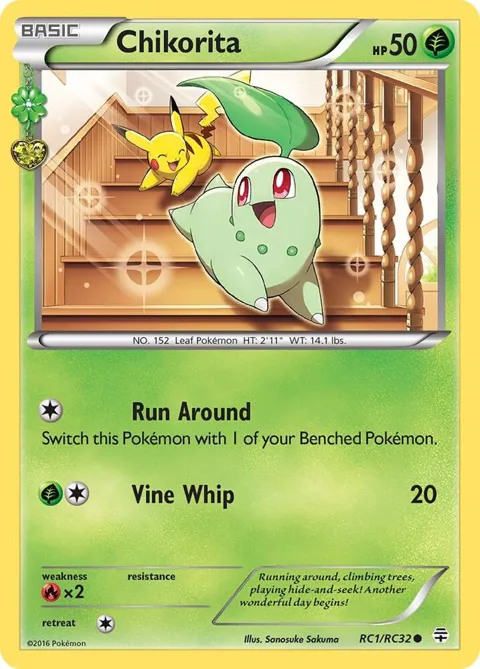 Chikorita #RC1/RC32 Pokémon card from Generations: Radiant Collection
