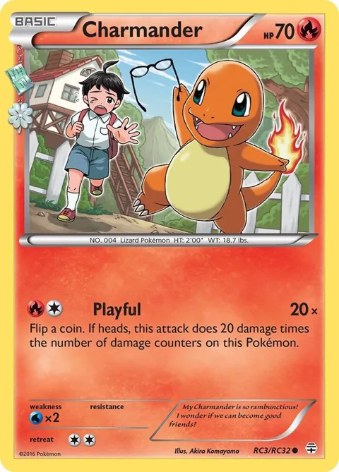 Charmander #RC3/RC32 Pokémon card from Generations: Radiant Collection