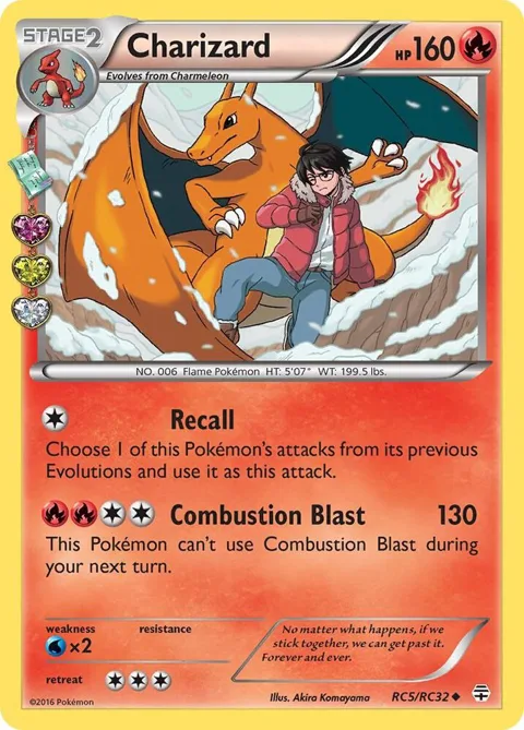 Charizard #RC5/RC32 Holofoil Pokémon card from Generations: Radiant Collection