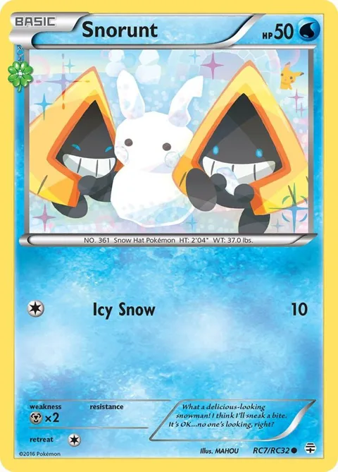 Snorunt #RC7/RC32 Pokémon card from Generations: Radiant Collection