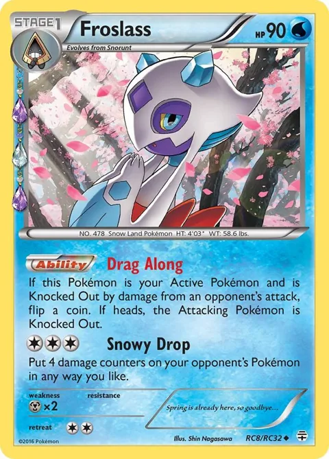 Froslass #RC8/RC32 Holofoil Pokémon card from Generations: Radiant Collection