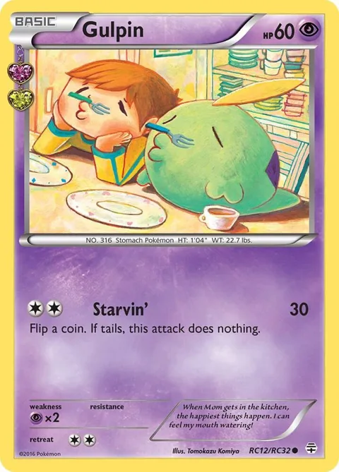 Gulpin #RC12/RC32 Pokémon card from Generations: Radiant Collection