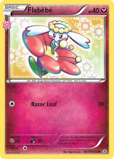 Flabebe #RC17/RC32 Pokémon card from Generations: Radiant Collection