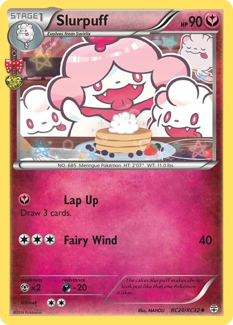Slurpuff #RC20/RC32 Holofoil Pokémon card from Generations: Radiant Collection