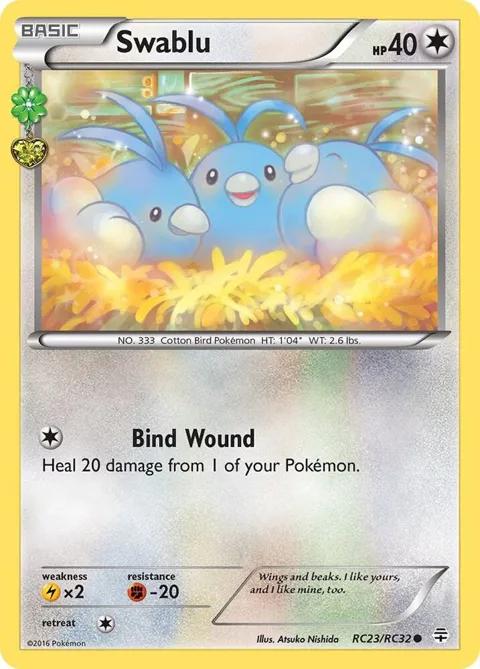 Swablu #RC23/RC32 Pokémon card from Generations: Radiant Collection