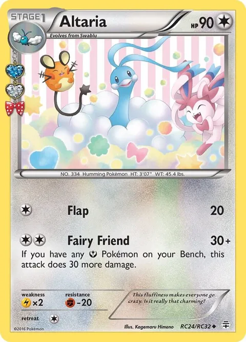 Altaria #RC24/RC32 Holofoil Pokémon card from Generations: Radiant Collection