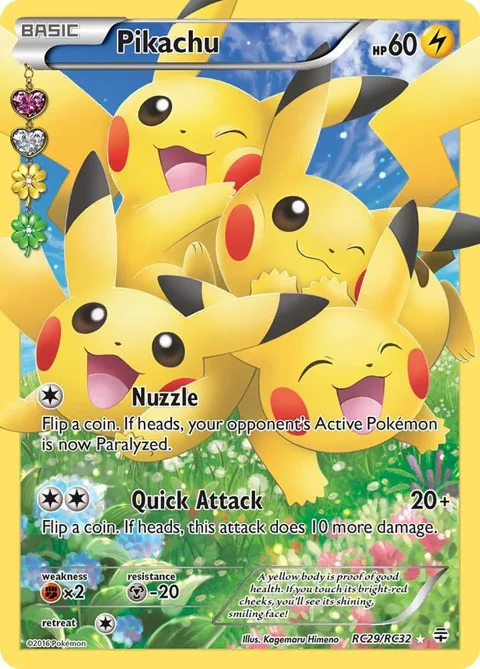 Pikachu Full Art #RC29/RC32 Holofoil Pokémon card from Generations: Radiant Collection